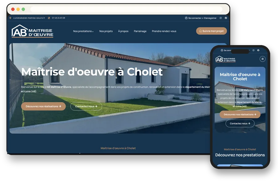 Site vitrine AB Maîtrise d’Œuvre