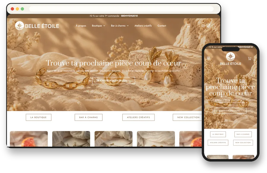 Site e-commerce Belle Étoile