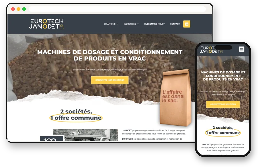 Site vitrine Eurotech Janodet