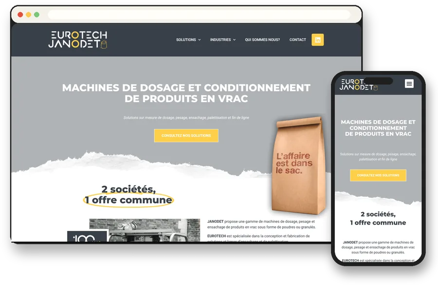 Site vitrine Eurotech Janodet