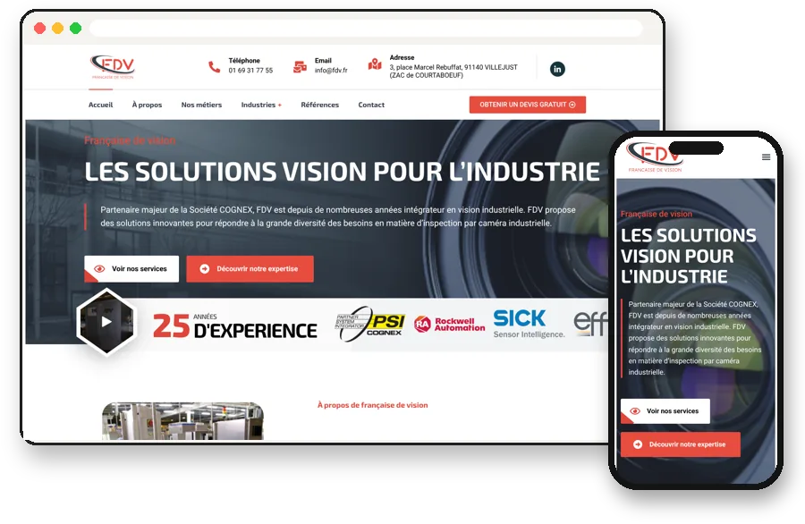Site vitrine Française de Vision (FDV)