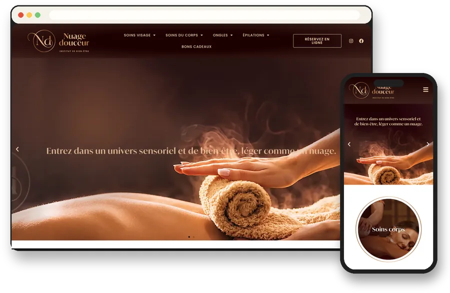 Site vitrine Nuage Douceur
