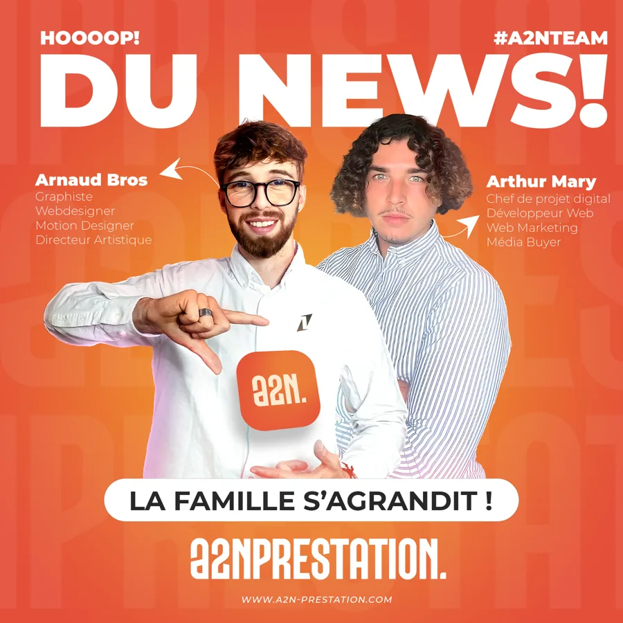 Arthur Mary et Arnaud Bros, fondateurs d’A2N Prestation
