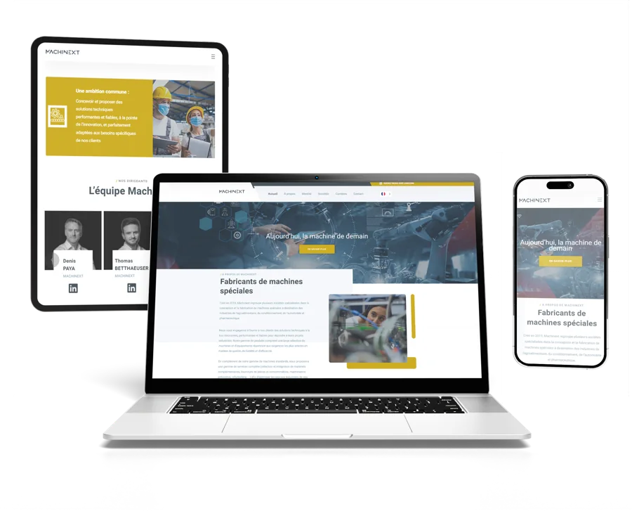 Site vitrine Machinext