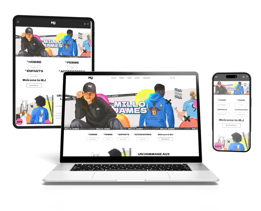 Site e-commerce Millo James